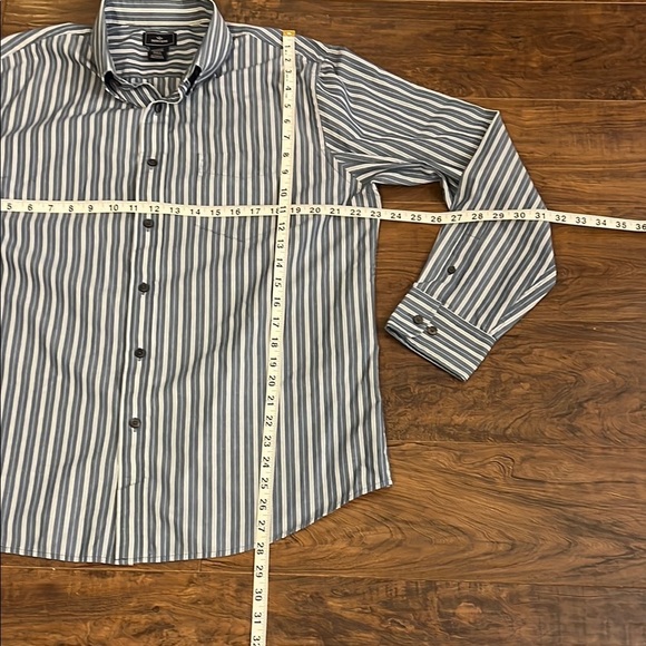 Men’s Dockers Cotton No Wrinkle Button Down Shirt w/Pinstripes, Sz. L 16/16 1/2. - Picture 5 of 7